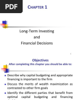 Chapter 01 Long Term Investing and Financial Decisions