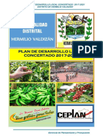 Plan de Desarrollo Local Hermilio Valdizan 2017