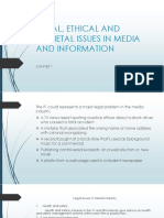 LEGAL AND ETHICAL ISSUES IN THE MEDIA INDUSTRY