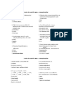 Teste de Verificare a Cunou015Ftinu0163elor