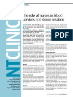 050607the Role of Nurses in Blood Services and Donor Sessions