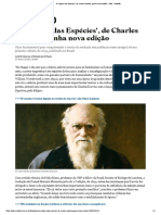 2018.04.07 OESP (Aliás) - 'A Origem Das Espécies', de Charles Darwin, Ganha Nova Edição