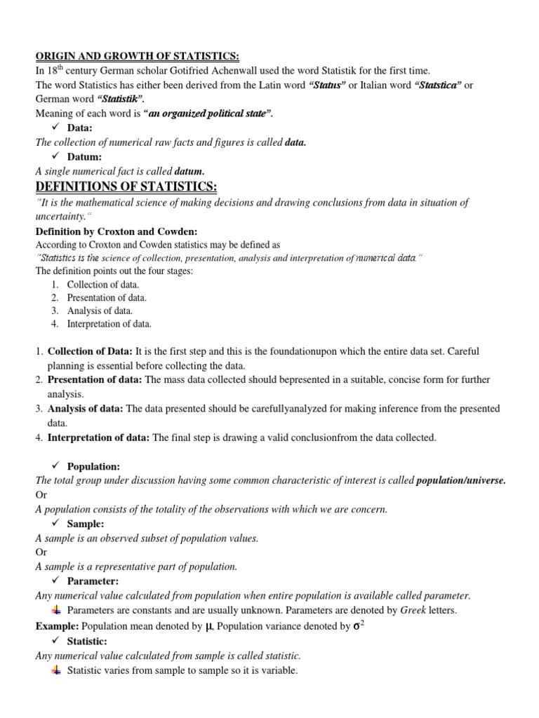 STATISTICAL DEFINITION MATH visual data 2
