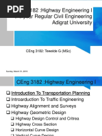 Highways Engineering I