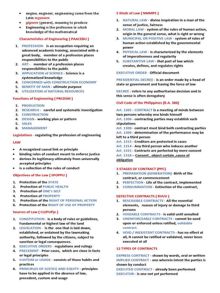 Reviewer Laws PDF Implied Warranty Law Of Obligations