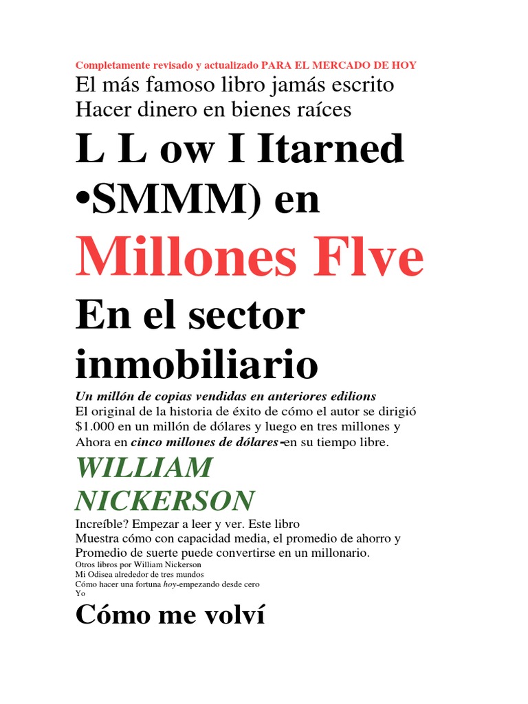 Nickerson William PDF Hipoteca Comercial Finanzas y