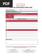 Ficha de Prescricao de Home Care