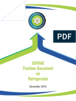 ISHRAE Position Documents Refrigerants
