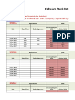 Calculate Stock Beta and Alpha With Excel