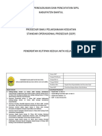 SOP Penerbitan Kutipan II Akta Kelahiran