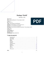 Package Fawr': R Topics Documented