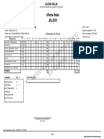 Informe Notas Año 2019: Calificaciones Por Período Asignaturas