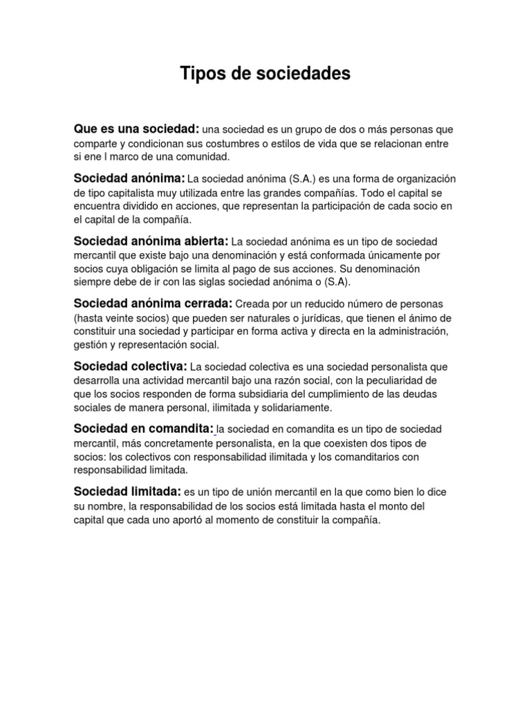 Guía de Sociedades y Empresas | PDF | Empresas | Economias