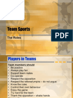 Team Sports: The Roles