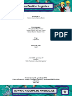 Evidencia 5 Taller "Indicadores de Gestión Logística"