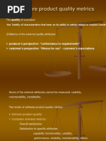 Software Product Quality Metrics