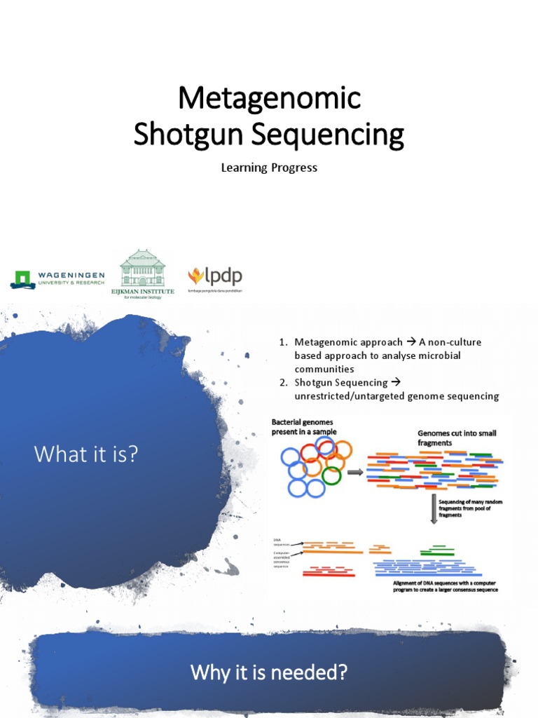 Metagenomic Shotgun Seq Learning Progress | PDF | Microbiota | Dna ...