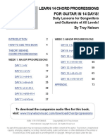 Learn 14 Chord Progressions For Guitar in 14 Days Extensive Resource For Songwriters and Guitarists of All Levels PDF