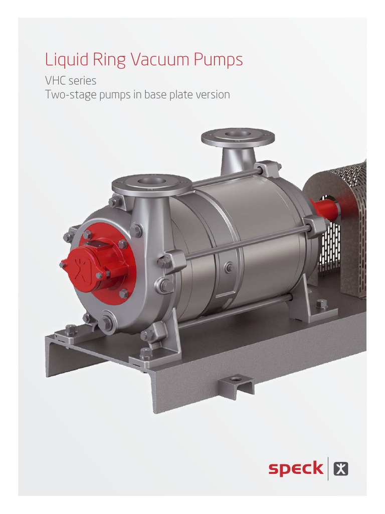 Speck Vacuum Pumps VhcSeries PDF Pump Vacuum