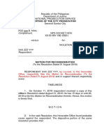 Complainant, XII-03-INV-18E-00651: Office of The City Prosecutor