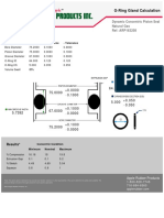 Input Values: O-Ring Gland Calculation