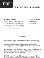 Biometric Voting System - Updated