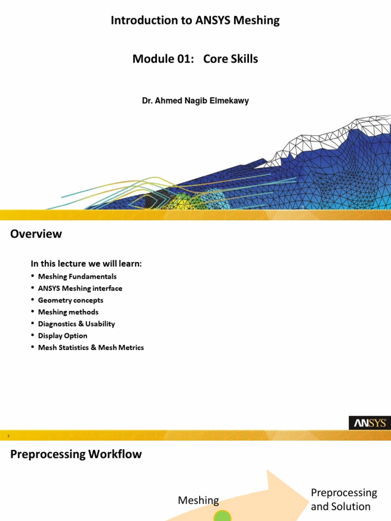 ANSYS Meshing Fundamentals Overview | PDF | Tetrahedron | Computer File