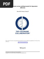 Active Placebos Versus Antidepressants For Depression (Review) - Moncrieff 2004