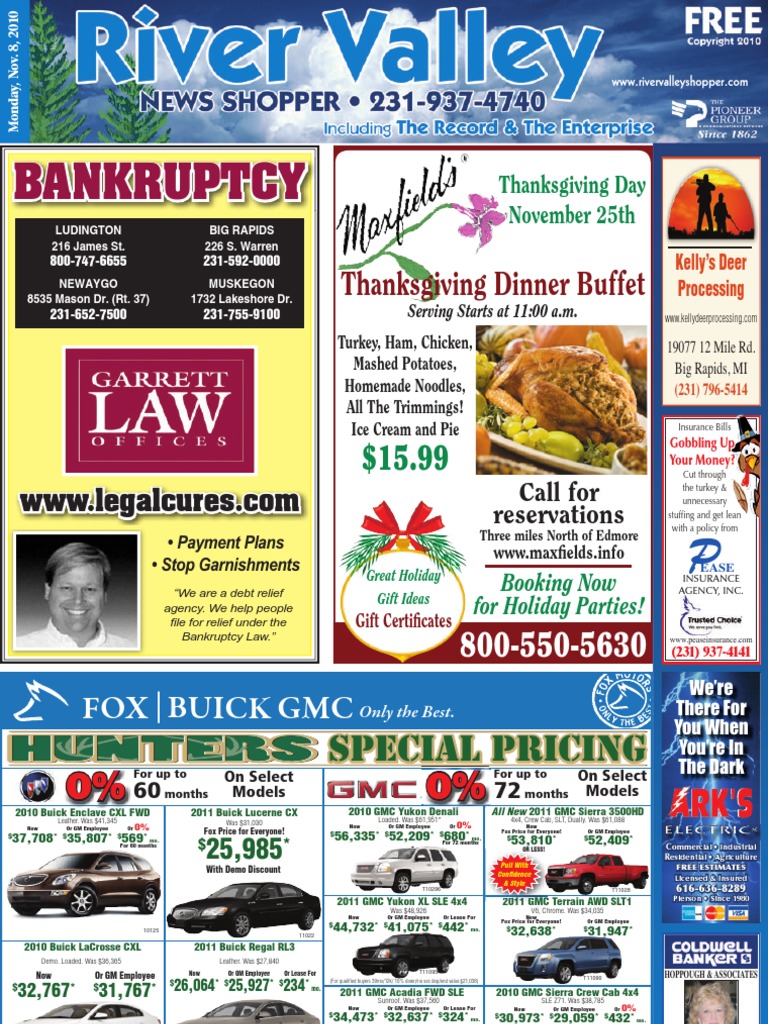 N River Valley News Shopper, November 8, 2010 | PDF | General