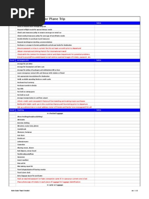 Travel Budget Planner Excel Format