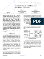 Pick and Place Robot Arm For Metal and Non-Metal Detection