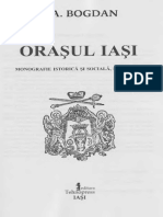 N. A. Bogdan - Orașul Iași - Monografie Istorică Si Socială Ilustrată (1915)