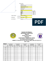 Mean, Mps of Test Results