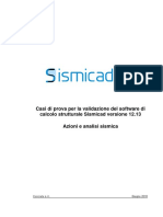 ValidazioneSismicad - Azioni e Sisma PDF