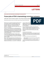 Future jobs of FDA’s haematology-oncology reviewers - Bien 2016
