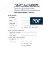 Form Pendaftaran Btcls 2019