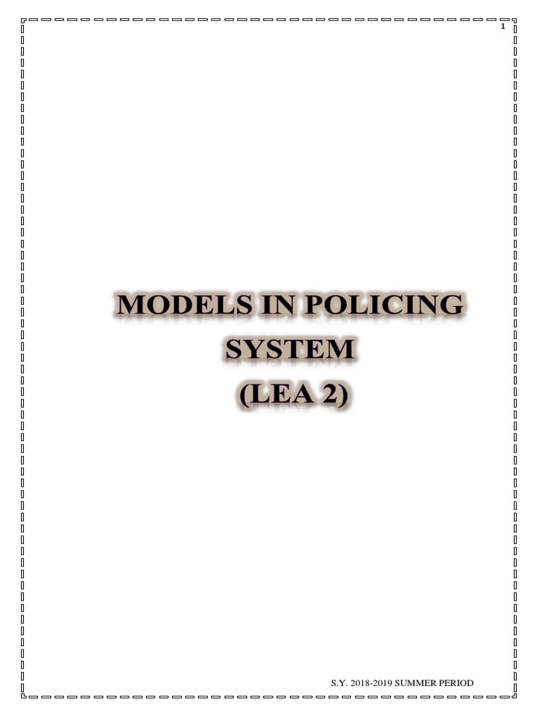 Comparative Policing Models | PDF | Money Laundering | Human Trafficking