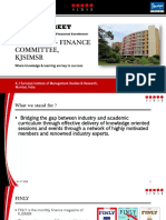 Finstreet - Finance Committee, Kjsimsr: Where Knowledge & Learning Are Key To Success