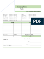 Salary Slip Template 8