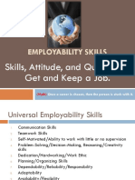 Employability Skills: Skills, Attitude, and Qualities To Get and Keep A Job
