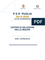 Allegato A PSR Puglia Criteri Di Selezione PDF