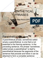 Parenthetical Phrases PDF