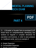 Environmental Planning Mock Exam Review