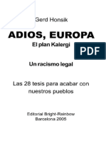 Adios, Europa. El Plan Kalergi