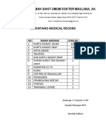 Inventaris Medical Record