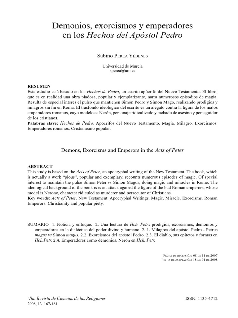 Los Hechos Del Apostol Pedro PDF PDF San Pedro Nerón