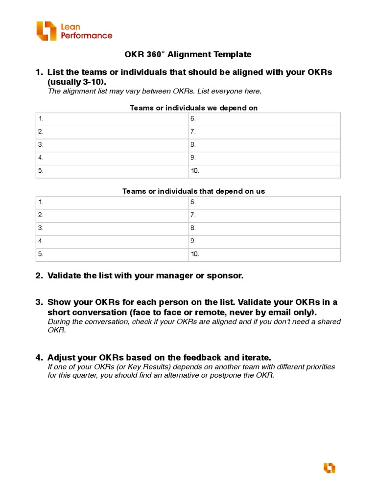 360 Alignment Template en | PDF