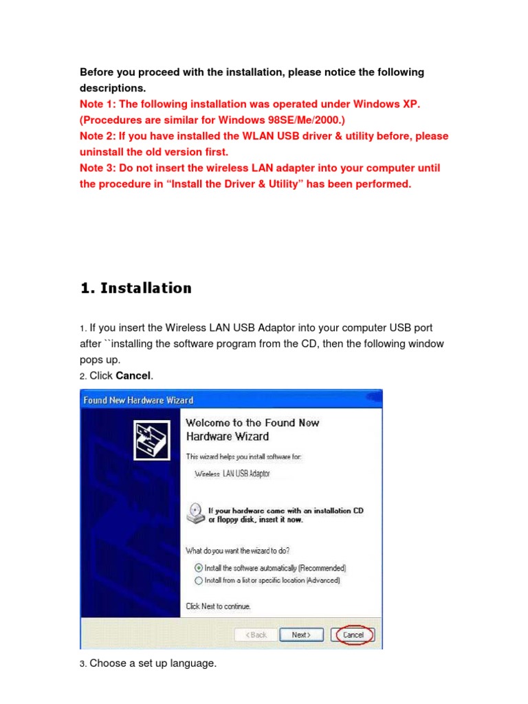 RTL8187 Driver Installation Guide | PDF | Wireless Lan | Wireless ...