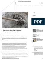 Cómo Hacer Mezcla de Cemento - Cementos Cibao PDF