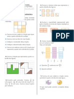 Atividade de Matemática - 6º Ano - Fracões